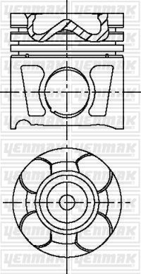 Поршень Yenmak для Fiat Ducato III 2011-2026. Артикул 31-04197-040