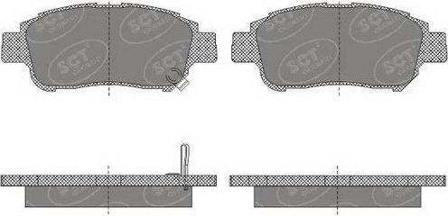 Тормозные колодки SCT-Germany. Артикул SP 601 PR