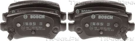 Тормозные колодки Bosch (Low-Metallic) задние для Kia Ceed II 2012-2018. Артикул 0 986 494 954
