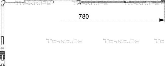 Датчик износа тормозных колодок  Bosch. Артикул 1 987 473 009