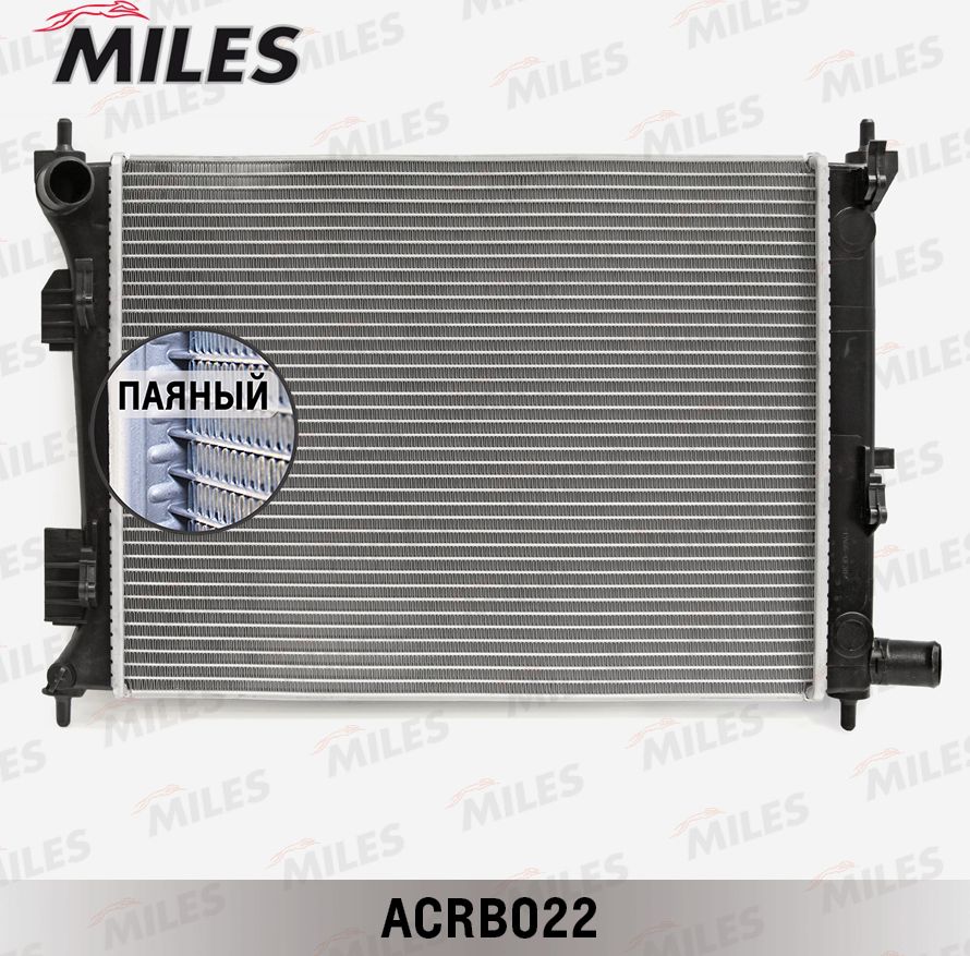 Радиатор охлаждения двигателя Miles для Kia Rio III 2011-2017. Артикул ACRB022