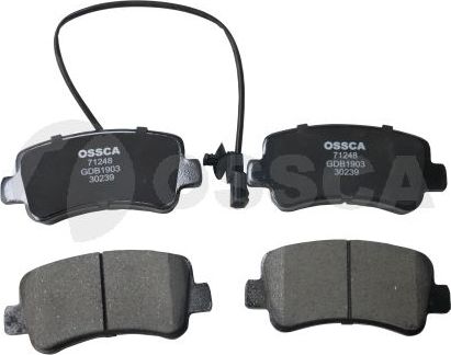 Тормозные колодки OSSCA. Артикул 71248