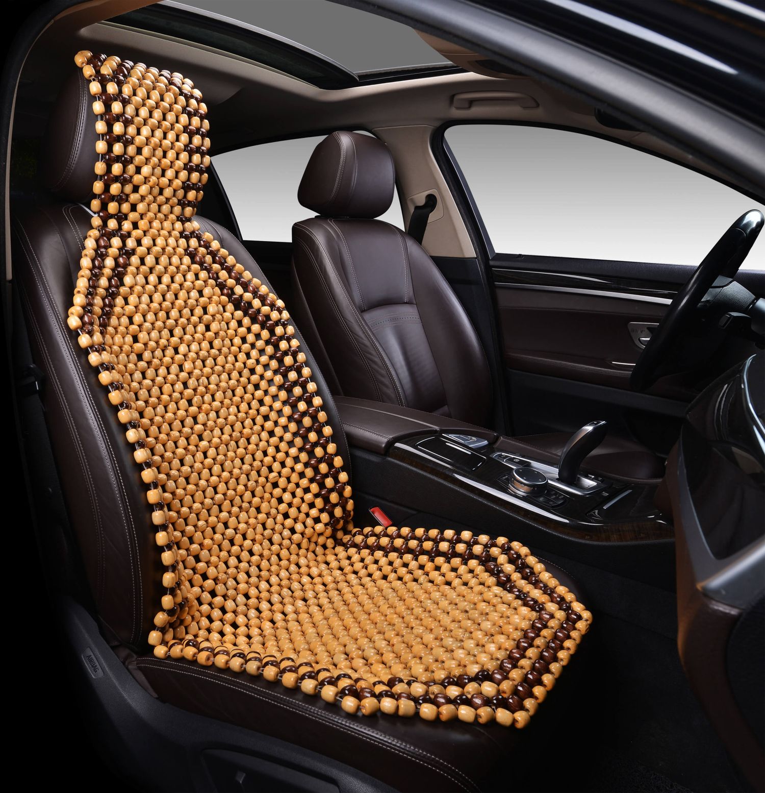 Накидка массажная PSV P2002 Big (большая) деревянные косточки (Бежевый). Артикул 132717