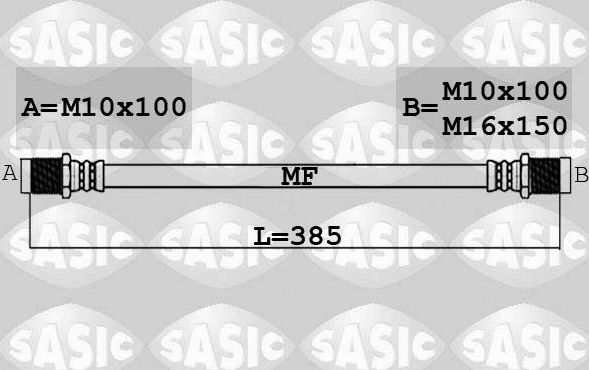 Тормозной шланг Sasic передний для IVECO Daily VI 2014-2026. Артикул 6606233