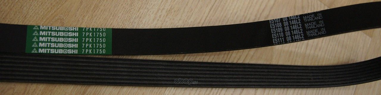Приводной ремень поликлиновой Mitsuboshi для Honda CR-V III 2006-2012. Артикул 7PK1750