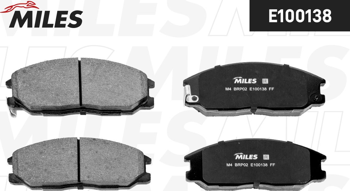 Тормозные колодки Miles (Semi-Metallic). Артикул E100138