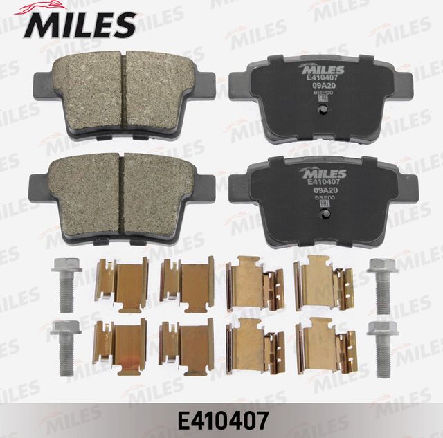 Тормозные колодки Miles (Low-Metallic). Артикул E410407