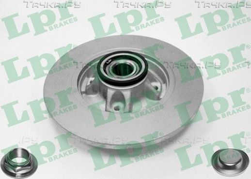 Тормозной диск LPR LPR HUB BRAKE DISC LINE - FULL COATED задний для Peugeot Partner Tepee 2008-2018. Артикул C1015PRCA