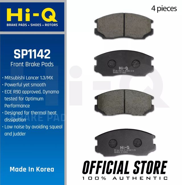 Тормозные колодки Sangsin Hi-Q передние для Proton Satria I (300) 2000-2006. Артикул SP1142