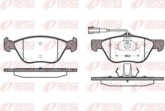 Тормозные колодки Remsa. Артикул 0589.32