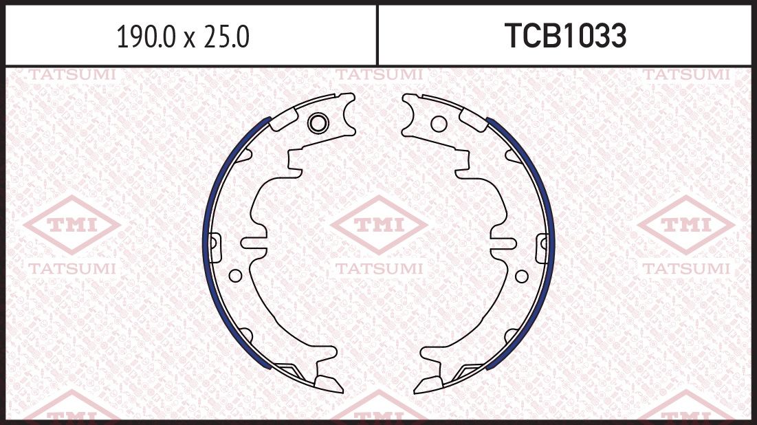 Колодки ст.торм.LEXUS GS 93-05/IS 01-/LS 94-/TOYOTA AVENSIS VERSO 01-/RAV4 II (Tatsumi). Артикул TCB1033