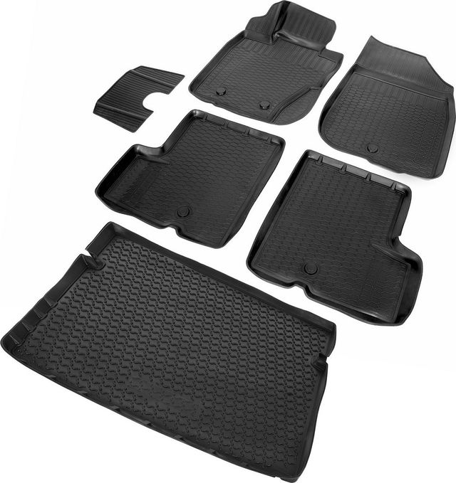 Комплект ковриков Rival для салона и багажника Renault Duster (4WD) 2010-2015. Артикул K14701006-5