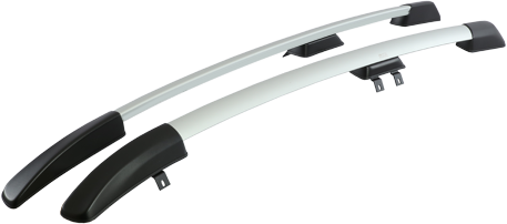 Рейлинги АПС (без паза) для Renault Sandero I 2009-2014 СЕРЫЕ. Артикул 0246-БП-11