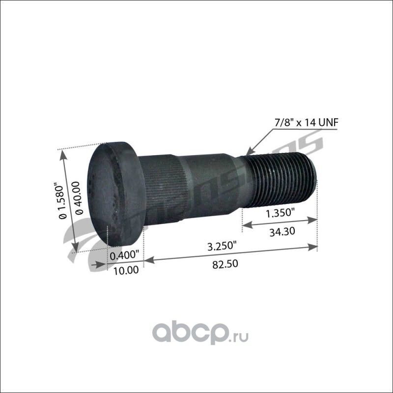 Болт колесный (Mansons). Артикул 900.014