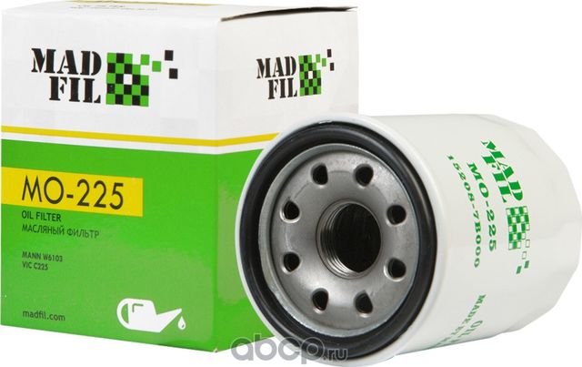 ФИЛЬТР МАСЛЯНЫЙ NISSAN 152087B000 (Madfil). Артикул MO225