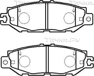 Тормозные колодки HSB задние для Toyota Century II (G50) 1997-2016. Артикул HP5072