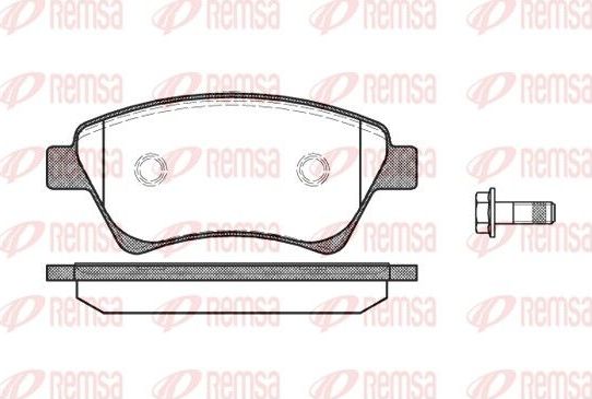 Тормозные колодки Remsa. Артикул 0976.00