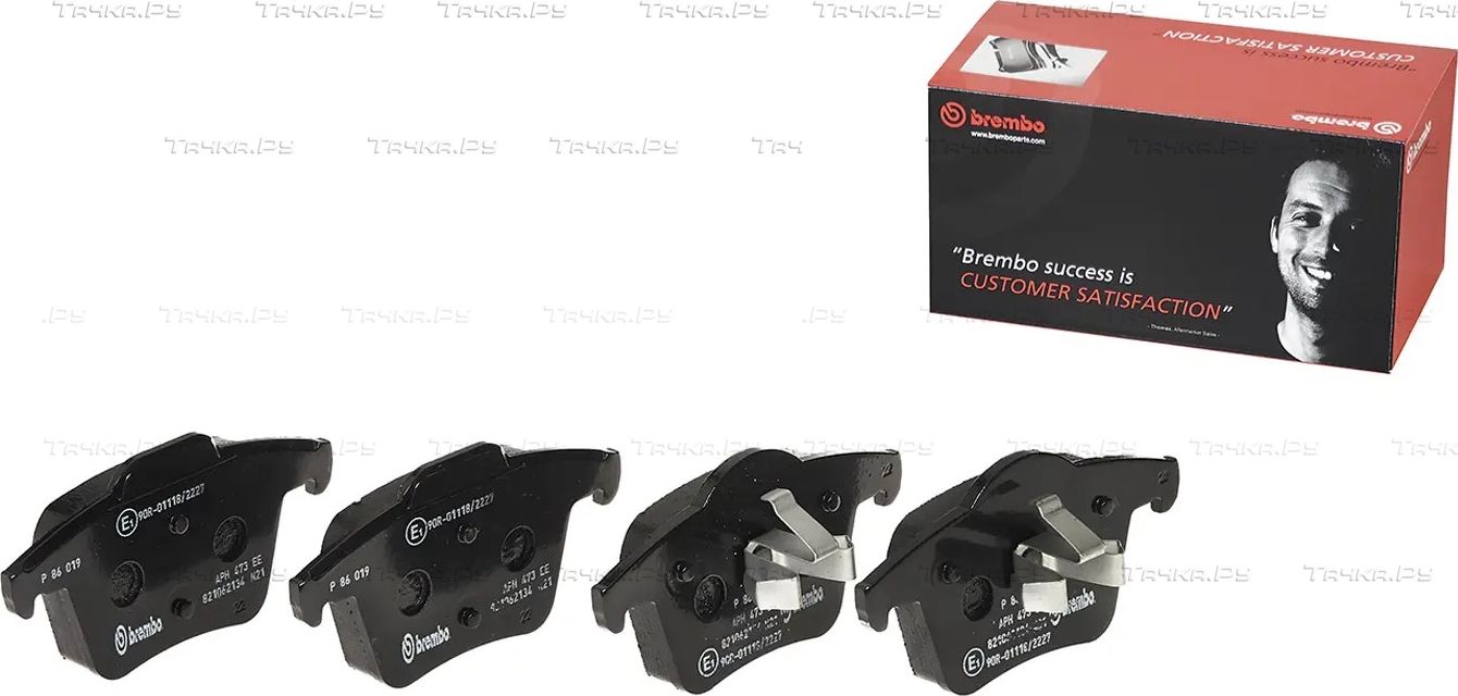 Тормозные колодки Brembo задние для Volvo XC90 I 2002-2014. Артикул P 86 019