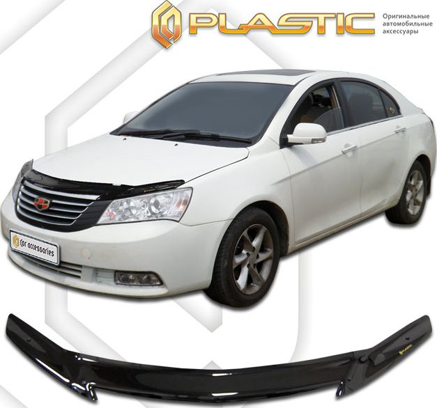 Дефлектор СА Пластик для капота (Classic черный) для Geely Emgrand седан 2012-2026. Артикул 2010010109400