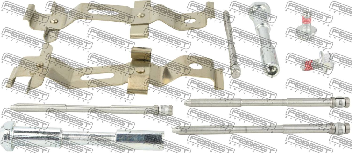 МОНТАЖНЫЙ КОМПЛЕКТ ДЛЯ ДИСКОВЫХ КОЛОДОК Febest. Артикул 2903-001