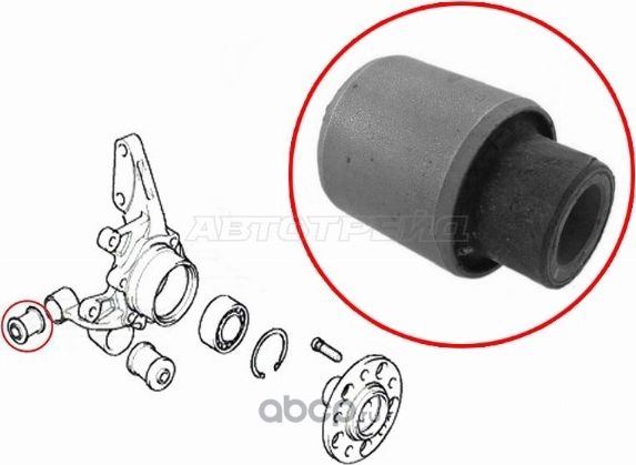 Сайлентблок задней цапфы HYUNDAI TUCSON 2004-2010 (SAT). Артикул ST552272E500