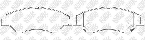 Тормозные колодки NiBK. Артикул PN0634