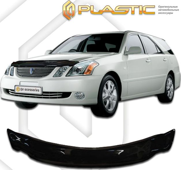 Дефлектор СА Пластик для капота (Classic черный) Toyota Mark II Blit X110W, 115W 2002-2004. Артикул 2010010102289