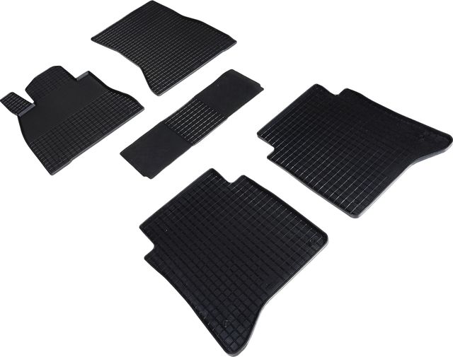 Коврики резиновые Seintex с узором сетка для салона Mercedes-Benz S-Класс W223 L 2020-2026. Артикул 96795