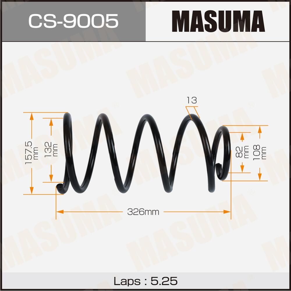 Пружина подвески MASUMA. Артикул CS9005