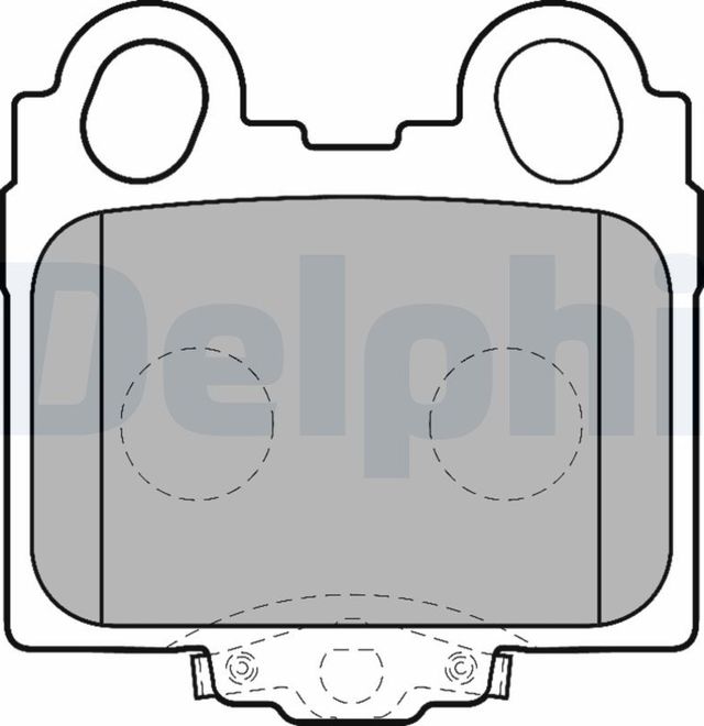 Тормозные колодки Delphi (Low-Metallic) задние для Lexus SC II 2001-2010. Артикул LP1510