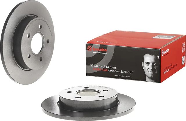 Тормозной диск Brembo UV Coated задний для Ford Focus II 2004-2012. Артикул 08.A029.21