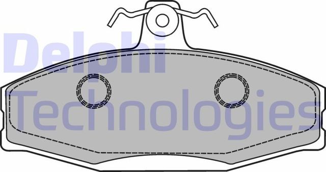 Тормозные колодки Delphi (Low-Metallic). Артикул LP1429