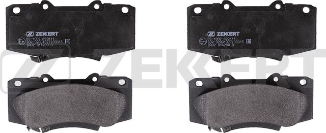 Тормозные колодки Zekkert. Артикул BS-1002