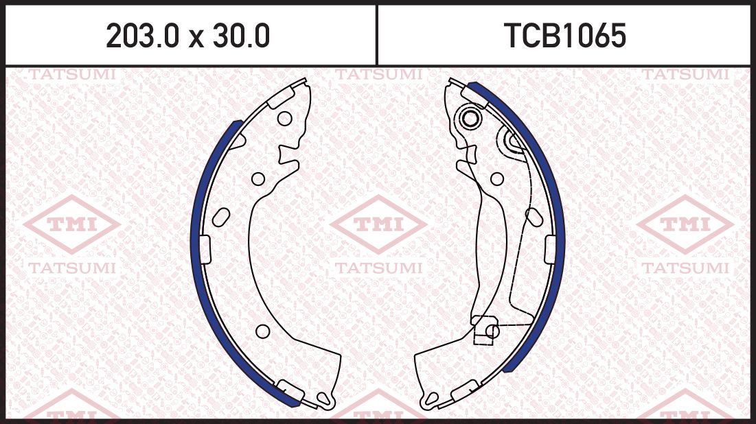 Колодки тормозные HYUNDAI GETZ 02- задн. (Tatsumi). Артикул TCB1065