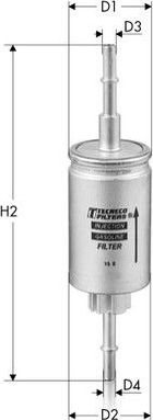 Топливный фильтр  Tecneco Filters. Артикул IN9292