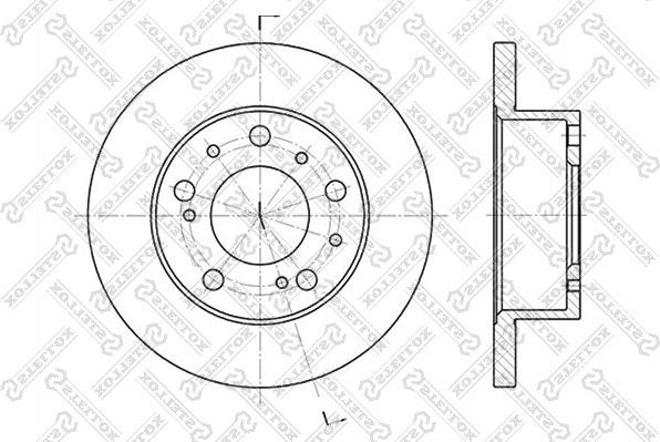 Тормозной диск Stellox. Артикул 6020-9908-SX