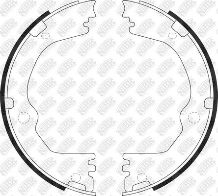 Тормозные колодки (стояночная тормозная система) NiBK. Артикул FN0691