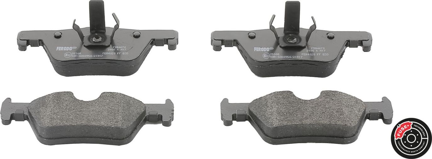 Тормозные колодки Ferodo FUSE+ Technology. Артикул FDB4670