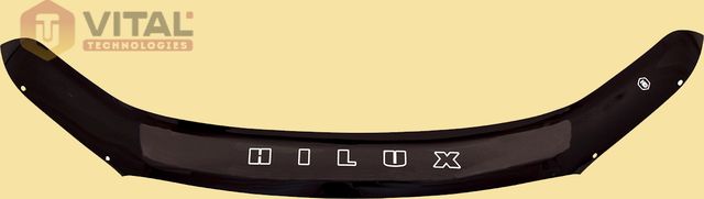 Дефлектор VT52 для капота Toyota Hilux VIII 2015-2020. Артикул TYA72VT