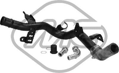 Патрубок радиатора (системы охлаждения) Metalcaucho (Металл). Артикул 03222