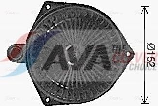 Вентилятор, мотор печки (отопителя) салона AVA для SsangYong Actyon II 2012-2026. Артикул DW8446