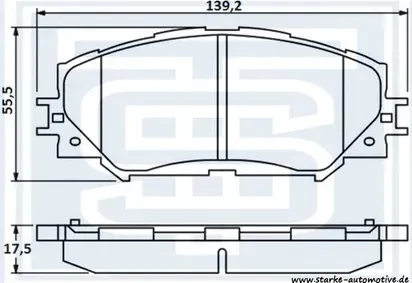 Колодки тормозные (Starke). Артикул 179855