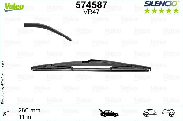Щетка стеклоочистителя (дворник) Valeo Silencio. Артикул 574587