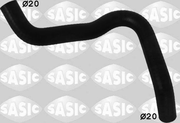 Патрубок системы охлаждения (радиатора) Sasic правый для Dacia Duster I 2010-2018. Артикул 3404108