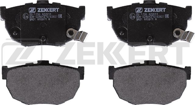 Тормозные колодки Zekkert задние для JAC J5 (Heyue) 2011-2026. Артикул BS-1766