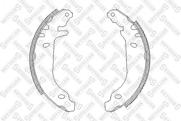 Тормозные колодки Stellox. Артикул 180 100-SX
