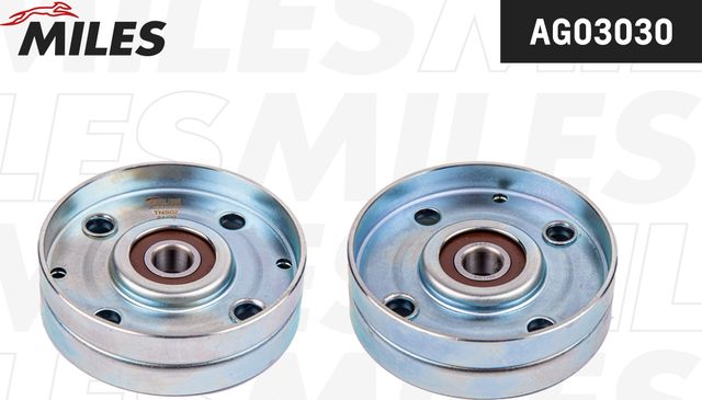 Натяжной ролик (натяжитель) приводного поликлинового ремня Miles. Артикул AG03030