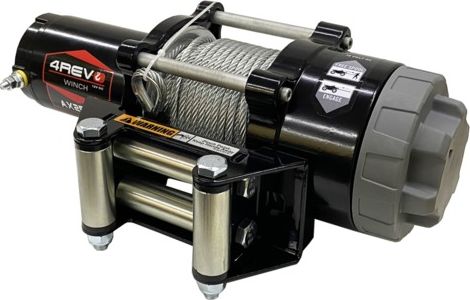 Лебёдка электрическая для квадроцикла/снегохода 4Revo AX-2500 (Стальной трос). Артикул 4R-W0254A