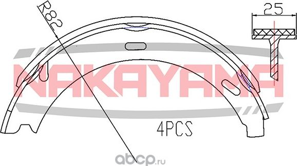 Колодки тормозные (Nakayama). Артикул HS7193NY