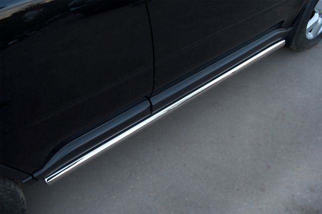 Защита порогов RusStal труба d63 (вариант 3) для Nissan X-Trail T31 2011-2014. Артикул NXT-0100903